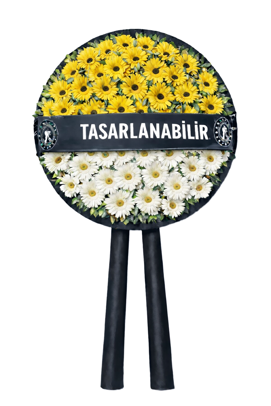 Güneşli Vadi - Sarı Çelenk Aranjmanı