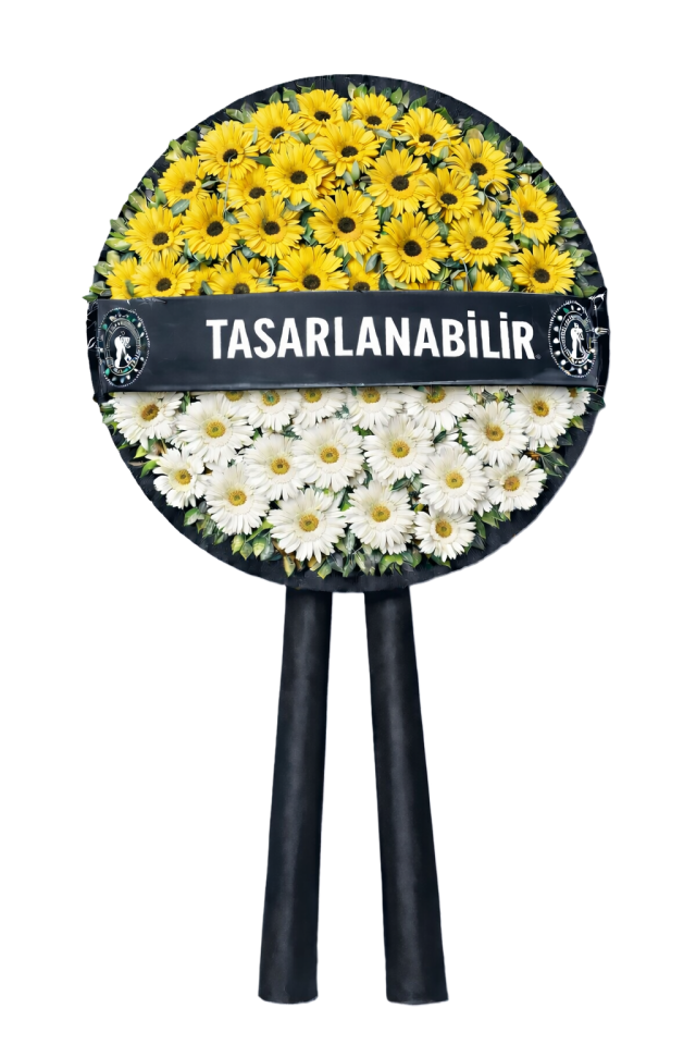 Güneşli Vadi - Sarı Çelenk Aranjmanı