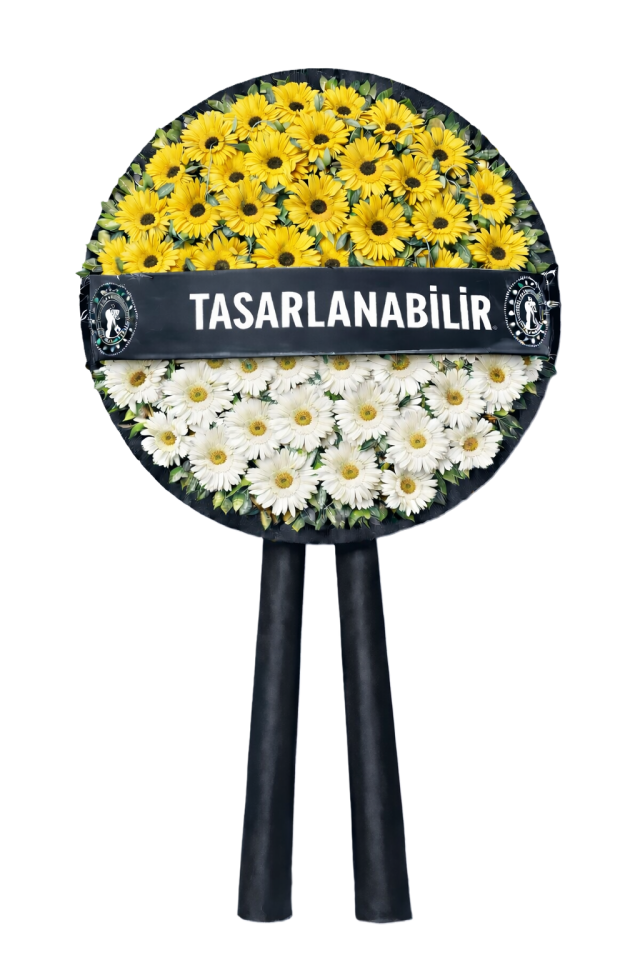 Güneşli Vadi - Sarı Çelenk Aranjmanı