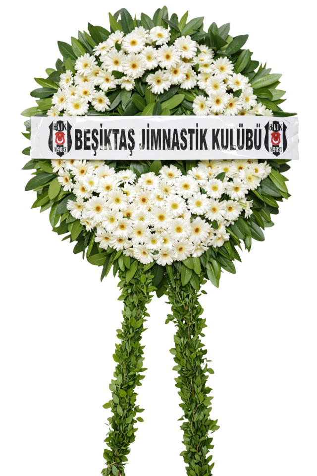Beyaz Düşler - Beyaz Tek Katlı Çelenk