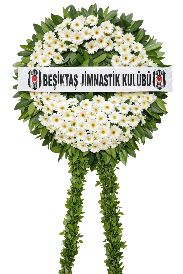 Beyaz Düşler - Beyaz Tek Katlı Çelenk