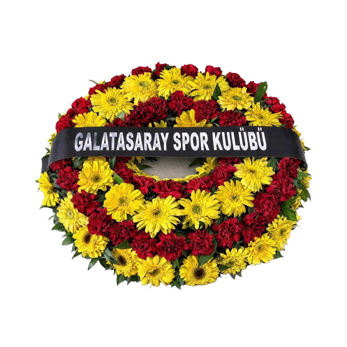 Sarı-Kırmızı Halka Çelenk