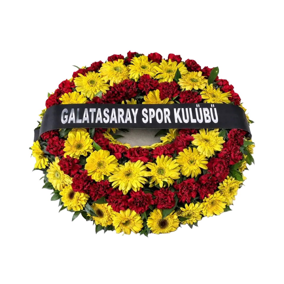 Sarı-Kırmızı Halka Çelenk
