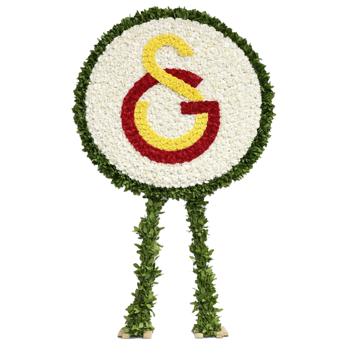 GS Logolu Özel Tasarım Çelenk Aranjmanı