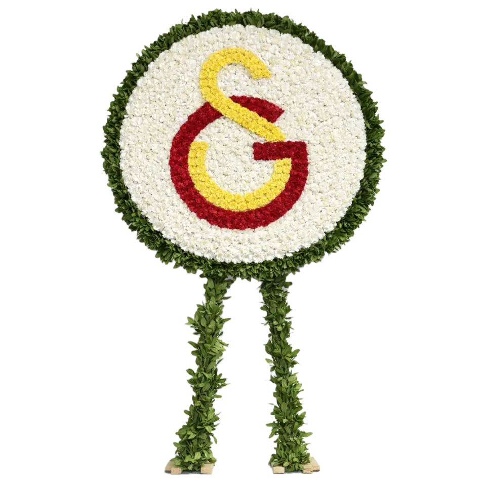 GS Logolu Özel Tasarım Çelenk Aranjmanı